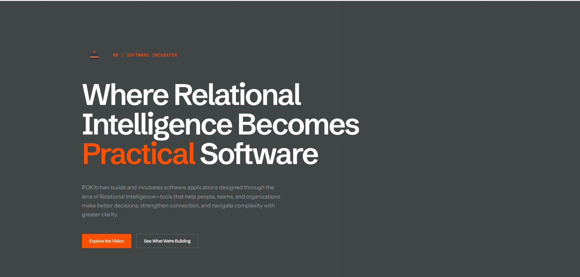 RQKitchen — Where Relational Intelligence Becomes Practical Software hero preview